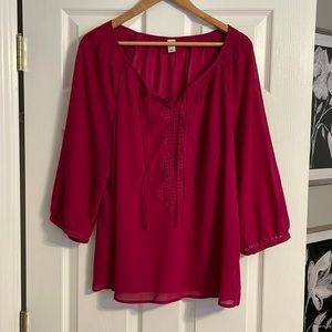 Old Navy pink blouse
